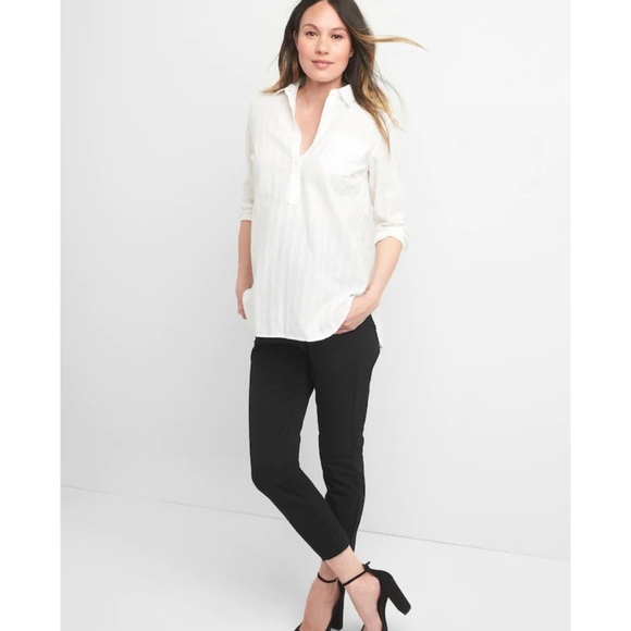 GAP Pants - GAP Maternity Black Skinny Ankle Pants 8 Long